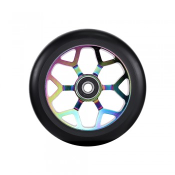 Custom Huoli Scooter wheels 110mm outer diameter 24mm width original spare parts wheels metal material wheels